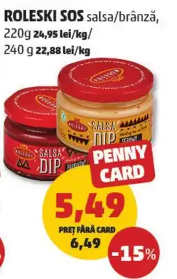 Penny Roleski sos salsa/brânză Ofertă