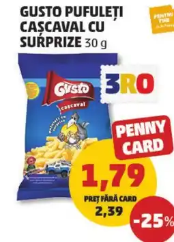 Penny Gusto pufuleți cascaval cu surprize Ofertă