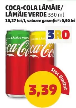 Penny Coca-cola lămâie/ lămâie verde Ofertă