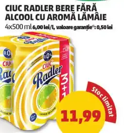 Penny Ciuc radler bere fără alcool cu aromă lămâie Ofertă