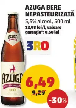 Penny Azuga bere nepasteurizată Ofertă