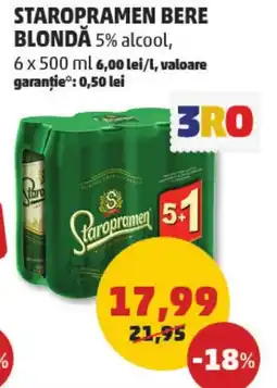 Penny Staropramen bere blondă Ofertă