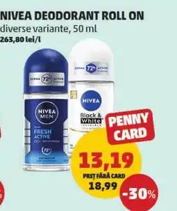 Penny Nivea deodorant roll on Ofertă