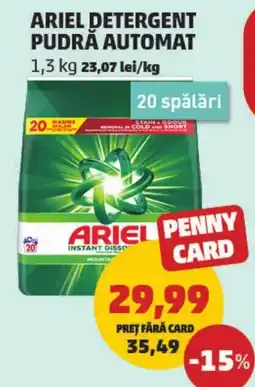 Penny Ariel detergent pudră automat Ofertă