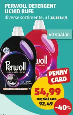 Penny Perwoll detergent lichid rufe Ofertă