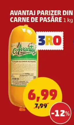 Penny Avantaj parizer din carne de pasăre Ofertă