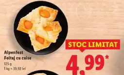 Lidl Alpenfest Foitaj cu caise Ofertă
