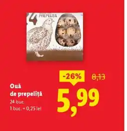 Lidl Ouă de prepeliţă Ofertă