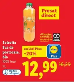 Lidl Solevita Suc de portocale bio Ofertă