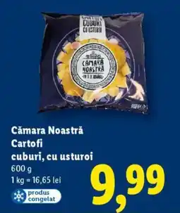 Lidl Cǎmara Noastră Cartofi cuburi, cu usturoi Ofertă
