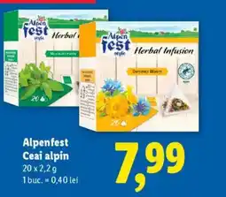 Lidl Alpenfest Ceai alpin Ofertă