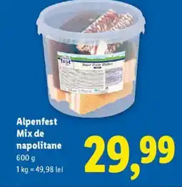 Lidl Alpenfest Mix de napolitane Ofertă