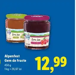 Lidl Alpenfest Gem de fructe Ofertă