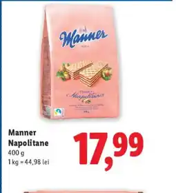 Lidl Manner Napolitane Ofertă