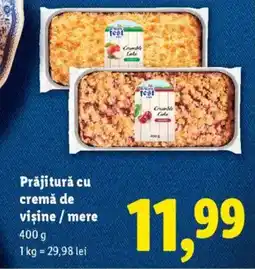 Lidl Prăjitură cu cremă de vişine / mere Ofertă