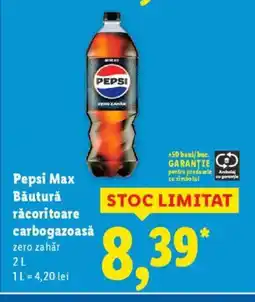 Lidl Pepsi Max Băutură răcoritoare carbogazoasă Ofertă