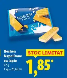Lidl ROSHEN Napolitane cu lapte Ofertă