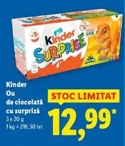 Lidl Kinder Ou de ciocolată cu surpriză Ofertă