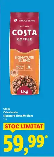 Lidl Costa Cafea boabe Signature Blend Medium Ofertă
