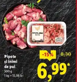 Lidl Pipote şi inimi de pui Ofertă