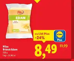 Lidl Pilos Brânză Edam Ofertă