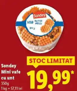 Lidl Sondey Mini vafe cu unt Ofertă
