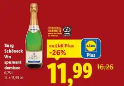 Lidl Burg Schöneck Vin spumant demisec Ofertă