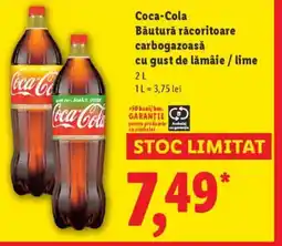 Lidl Coca-Cola Băutură răcoritoare carbogazoasă cu gust de lămâie/lime Ofertă