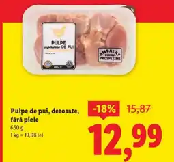 Lidl Pulpe de pui, dezosate, fără piele Ofertă