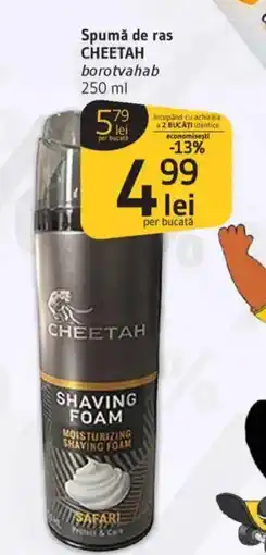 Supeco Spumă de ras CHEETAH Ofertă
