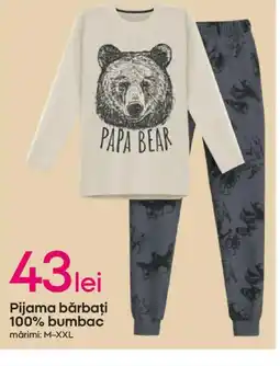 Pepco Pijama bărbaţi 100% bumbac Ofertă