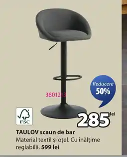 JYSK TAULOV scaun de bar Ofertă