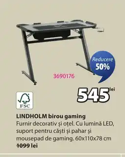 JYSK LINDHOLM birou gaming Ofertă