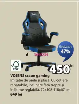 JYSK VOJENS scaun gaming Ofertă