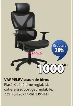 JYSK VARPELEV scaun de birou Ofertă