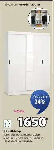 JYSK ODDER dulap Ofertă