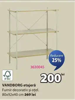 JYSK VANDBORG etajerǎ Ofertă