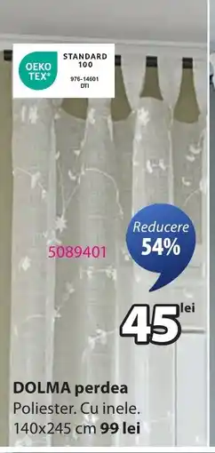JYSK DOLMA perdea Ofertă