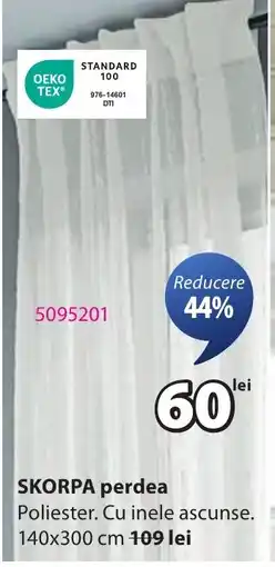 JYSK SKORPA perdea Ofertă