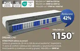 JYSK DREAMZONE® STRIA PS25 saltea cu arcuri Ofertă