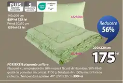 JYSK FOSSEKEN plapumă cu fibre Ofertă