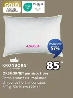 JYSK OKSHORNET pernă cu fibre Ofertă