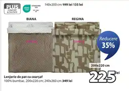 JYSK Lenjerie de pat cu cearşaf Ofertă