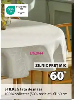 JYSK STILKEG faţă de masă Ofertă