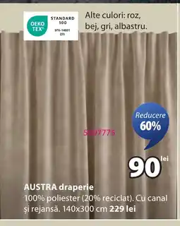 JYSK AUSTRA draperie Ofertă