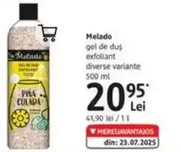 DM Melado gel de duş exfoliant Ofertă