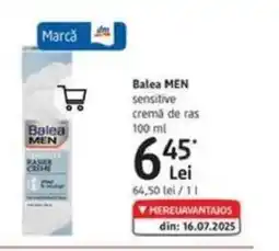 DM Balea MEN sensitive cremă de ras Ofertă