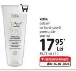 DM Vellie balsam cu lapte capră pentru pär Ofertă