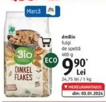 DM DmBio fulgi de speltä Ofertă