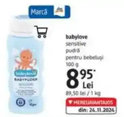 DM Babylove sensitive pudră pentru bebeluşi Ofertă